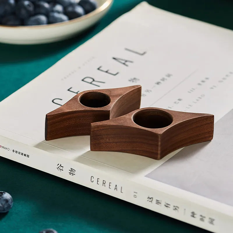 📖 One-Handed Book Page Holder – Wooden Thumb Ring for Easy Reading