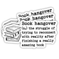 (3PCS) Book Hangover Definition Sticker Kindle Sticker Reading Sticker Kindle Accessories Book Accessories Bookish Decal Sticker for Kindle Case Booktok Vinyl Decal Book Lovers Gifts