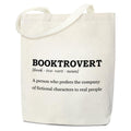 Book Tote Bag Aesthetic Book Lover Gift for Women Canvas Tote Bag Booktrovert Reading Gifts for Women Writer Teacher Reader Library Book Bag Shopping Reusable Grocery Beach Shoulder Bag /A46
