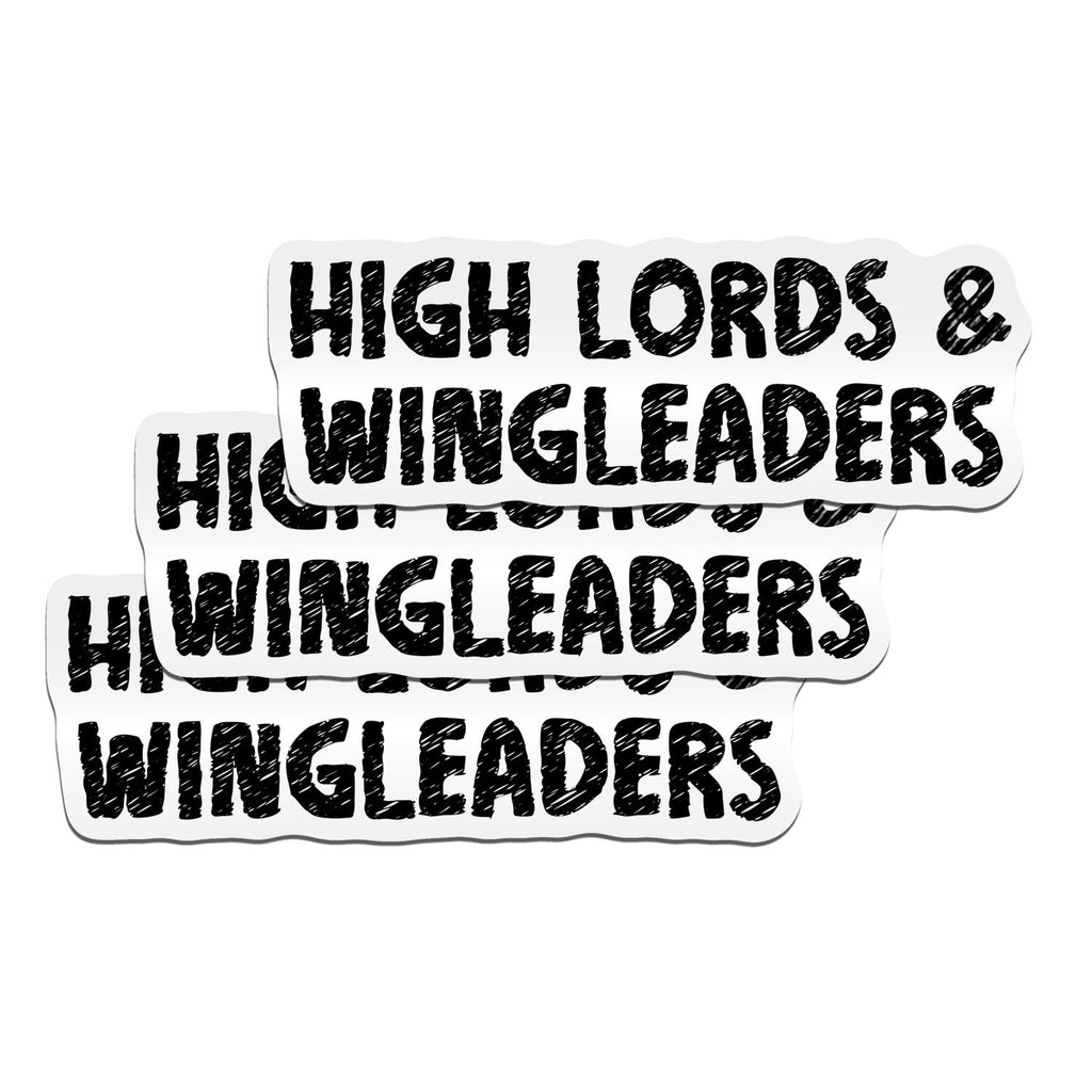 “High Lords & Wingleaders” Fantasy Sticker Set (3pcs) – Dragon Reader Bookish Decals