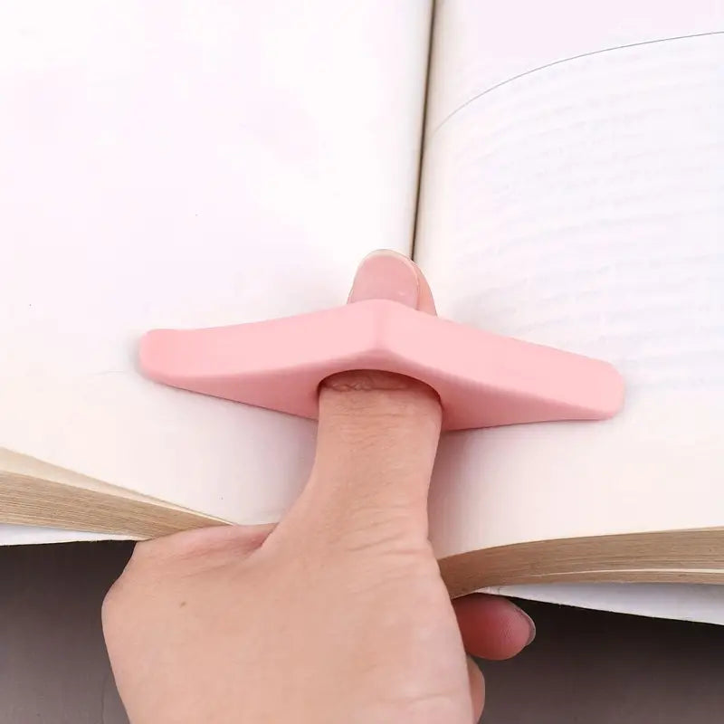 Thumb Resin Book Holder – Bookmark Ring & Page Holder for Comfortable One-Handed Reading